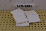 White / 6179 TCM Bricks Tile, Modified 4 x 4 with Studs on Edge