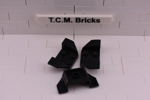 Black / 41854 TCM Bricks Vehicle, Mudguard 2 x 4 with Flared Wings