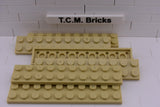 Tan / 3832 TCM Bricks Plate 2 x 10