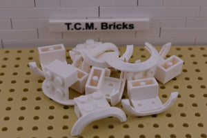 White / 98282 TCM Bricks Vehicle, Mudguard 4 x 2 1/2 x 1 with Arch Round