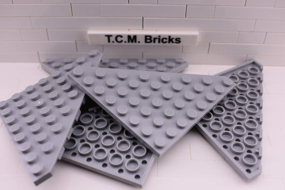 Light Bluish Gray / 30504 TCM Bricks Wedge, Plate 8 x 8 Cut Corner