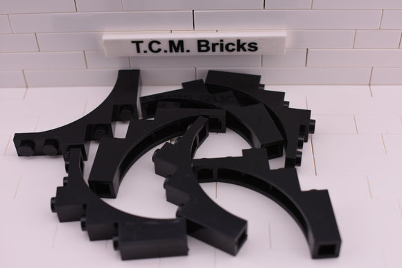 Black / 2339 TCM Bricks Brick, Arch 1 x 5 x 4 - Continuous Bow