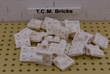 White / 2444 TCM Bricks Plate, Modified 2 x 2 with Pin Hole
