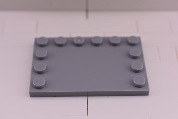 Light Bluish Gray / 6180 TCM Bricks Tile, Modified 4 x 6 with Studs on Edges