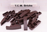 Dark Brown / 6178 TCM Bricks Slope, Curved 4 x 1 No Studs