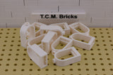 White / 30044 TCM Bricks Window 1 x 2 x 2 2/3 with Rounded Top