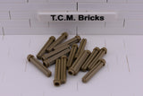 Dark Tan / 6587 TCM Bricks Axle 3 with Stud