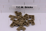 Dark Tan / 2420 TCM Bricks Plate 2 x 2 Corner