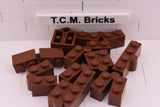 Reddish Brown / 3830 TCM Bricks Hinge Brick 1 x 4 Swivel Top and Base