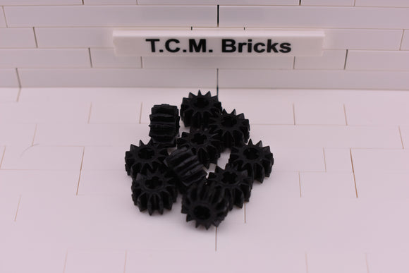 Black / 32270 TCM Bricks Gear 12 Tooth Double Bevel