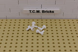 White / 4599 TCM Bricks Tap 1 x 1 WITHOUT Hole in End