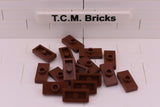 Reddish Brown / 3794 TCM Bricks Plate, Modified 1 x 2 with 1 Stud (Jumper)