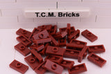 Dark Red / 3794 TCM Bricks Plate, Modified 1 x 2 with 1 Stud (Jumper)