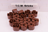 Reddish Brown / 3941 TCM Bricks Brick, Round 2 x 2 with Axle Hole
