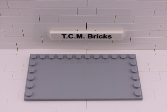 Light Bluish Gray / 6178 TCM Bricks Tile, Modified 6 x 12 with Studs on Edges