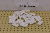 White / 3794 TCM Bricks Plate, Modified 1 x 2 with 1 Stud (Jumper)
