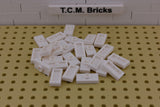 White / 15573 TCM Bricks Plate, Modified 1 x 2 with 1 Stud (Jumper)