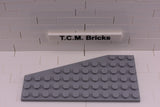 Light Bluish Gray / 30356 TCM Bricks Wedge, Plate 6 x 12 Right