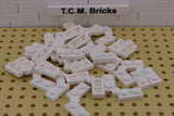 White / 2429c01 TCM Bricks Hinge Plate 1 x 4 Swivel Top / Base Complete Assembly