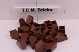 Reddish Brown / 3665 TCM Bricks Slope, Inverted 45 2 x 1