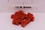 Red / 32064 TCM Bricks Brick 1 x 2 with Axle Hole
