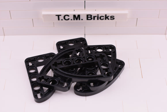Black / 32250 TCM Bricks Liftarm 3 x 5 L-Shape with Quarter Ellipse Thin