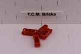 Red / 32184 TCM Bricks Axle and Pin Connector Perpendicular 3L with Center Pin Hole