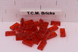Trans-Red / 3023 TCM Bricks Plate 1 x 2