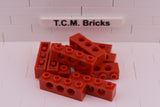 Red / 3701 TCM Bricks Brick 1 x 4 with Holes
