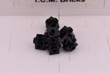 Black / 4733 TCM Bricks Brick, Modified 1 x 1 with Studs on 4 Sides