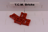 Red / 48336 TCM Bricks Plate, Modified 1 x 2 with Handle on Side - Closed Ends