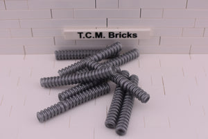 Flat Silver / 78c06 TCM Bricks Hose, Ribbed 7mm D. 6L