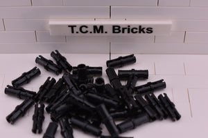 Black / 2780 TCM Bricks Pin with Friction Ridges Lengthwise WITH Center Slots