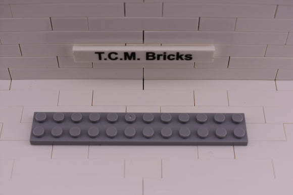 Light Bluish Gray / 2445 TCM Bricks Plate 2 x 12