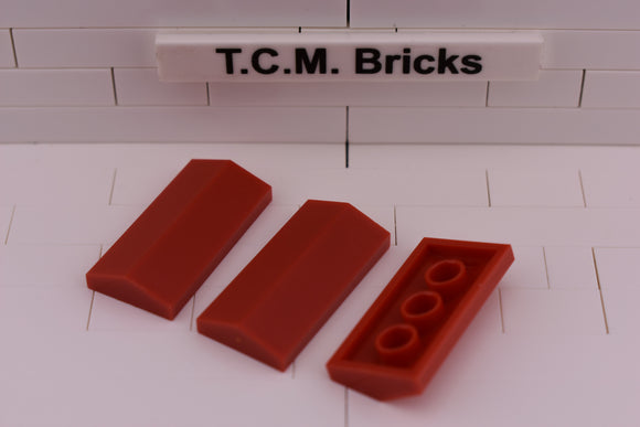 Red / 3299 TCM Bricks Slope 33 2 x 4 Double