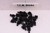 Black / 61252 TCM Bricks Plate, Modified 1 x 1 with Clip Horizontal