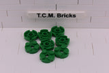 Green / 4032 TCM Bricks Plate, Round 2 x 2 with Axle Hole
