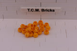 Bright Light Orange / 4073 TCM Bricks Plate, Round 1 x 1 Straight Side