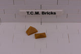 Pearl Gold / 15571 TCM Bricks Slope 45 2 x 1 Triple