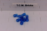 Trans-Dark Blue / 4589 TCM Bricks Cone 1 x 1
