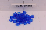 Trans-Dark Blue / 54200 TCM Bricks Slope 30 1 x 1 x 2/3 (Cheese Slope)