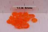 Trans-Orange / 2654 TCM Bricks Plate, Round 2 x 2 with Rounded Bottom (Boat Stud)
