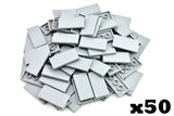 TCM BRICKS Light Bluish Gray 2x4 Tile Smooth X50 Compatible Parts Med Stone