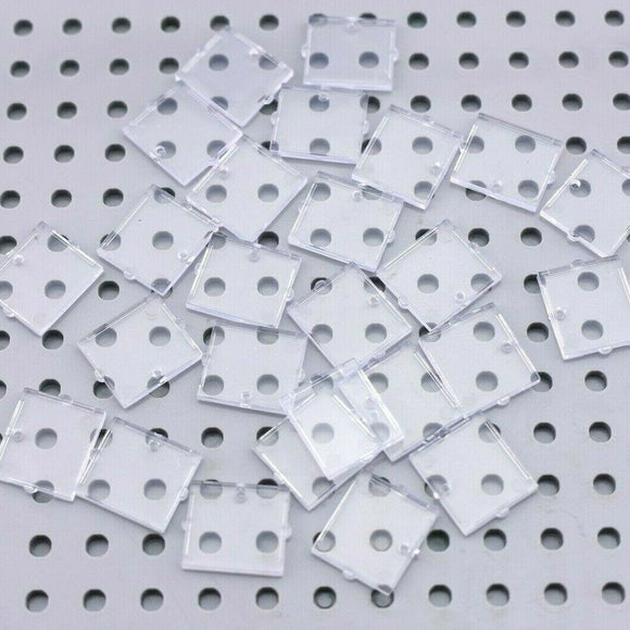 TCM BRICKS Trans Clear 1x2x2 Plastic Window Glass X25 Compatible Parts