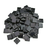 TCM BRICKS Black 2x2 Tile Smooth Finishing Flat X50 Compatible Bricks & Pieces