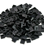 TCM BRICKS Black 1x1 Tile Smooth Flat X100 Compatible Parts fits 3070